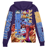 Jinbe V2 One Piece" Streetwear Zip Hoodie Jacket