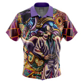 Trippy Jotaro Kujo JoJo's Bizarre Adventure Button Up Hawaiian Shirt
