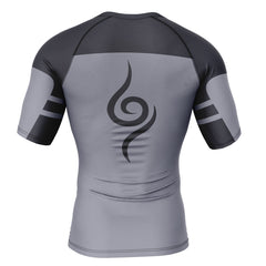 Kakashi Anbu Naruto Short Sleeve Rash Guard Compression Shirt