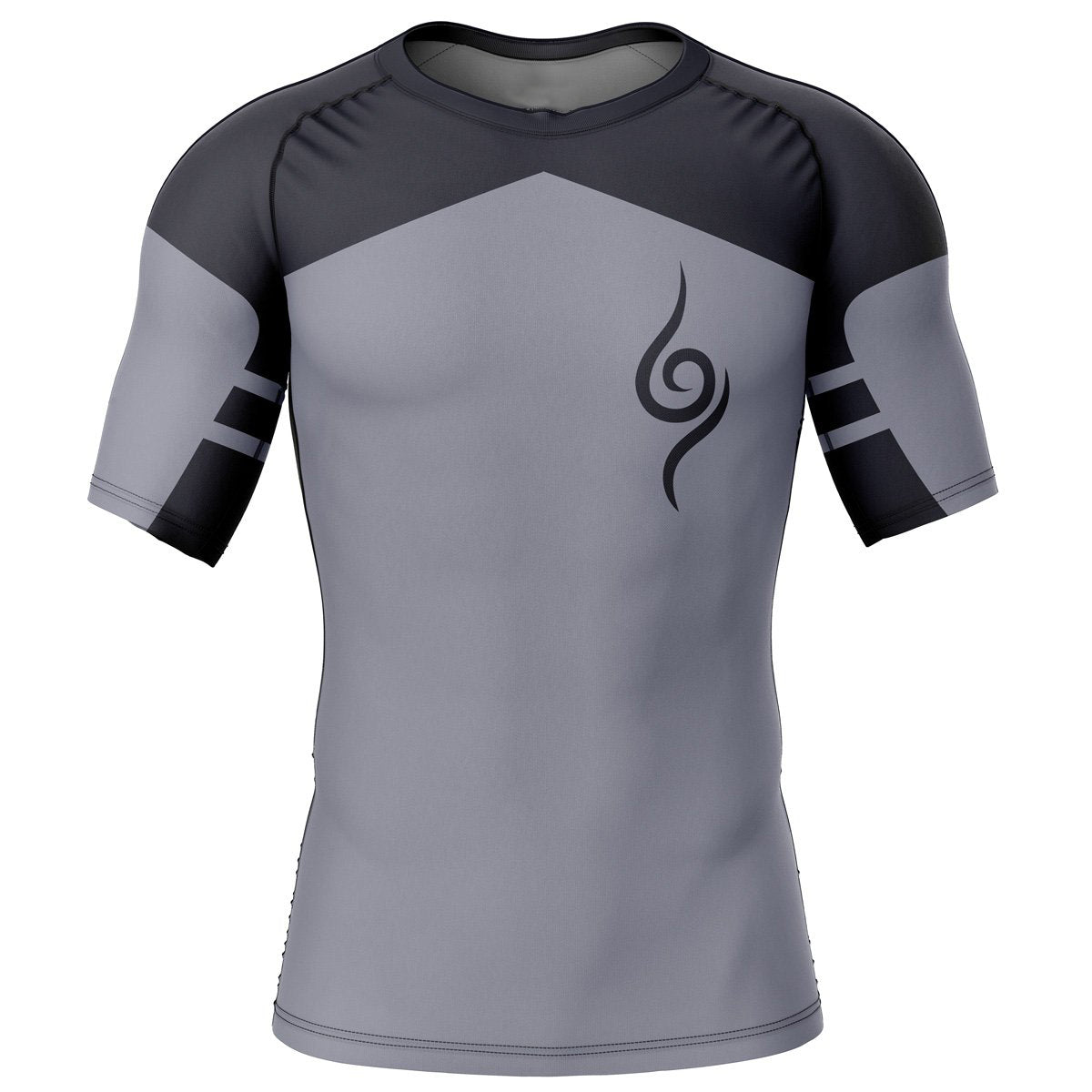 Kakashi Anbu Naruto Short Sleeve Rash Guard Compression Shirt