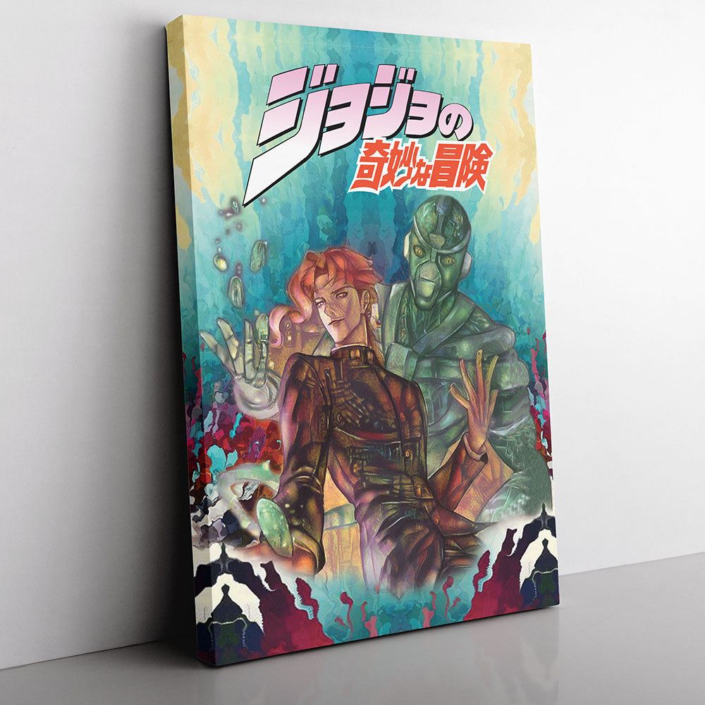 Kakyoin Hierophant Green Jojo's Bizarre Adventure Canvas Print Wall Art - Nysekai