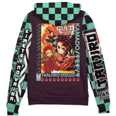 Kamado Tanjiro Demon Slayer" Streetwear Zip Hoodie Jacket