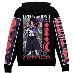 Kokushibo Demon Slayer" Streetwear Zip Hoodie Jacket