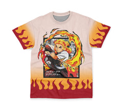 Kyojuro Rengoku Haori Demon Slayer Streetwear T-Shirt