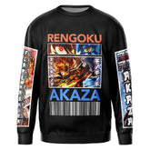 Kyojuro Rengoku vs Akaza Demon Slayer" Streetwear Sweatshirt