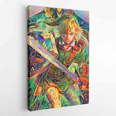 Link Legend of Zelda Canvas Print Wall Art - Nysekai