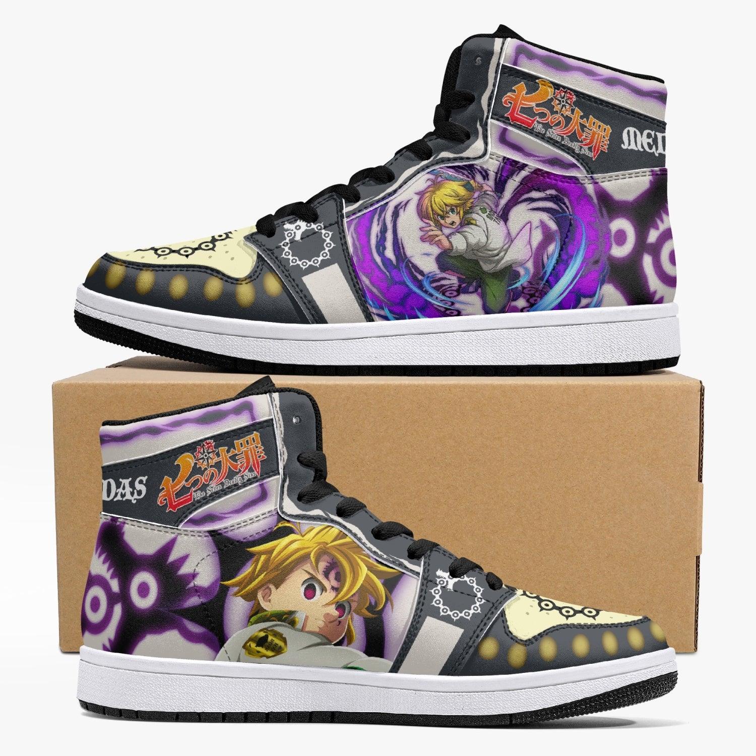 Meliodas Seven Deadly Sins Mid 1 Basketball Shoes