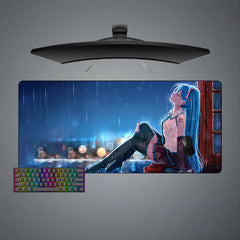 Miku Rain Size Gaming Mouse Pad,