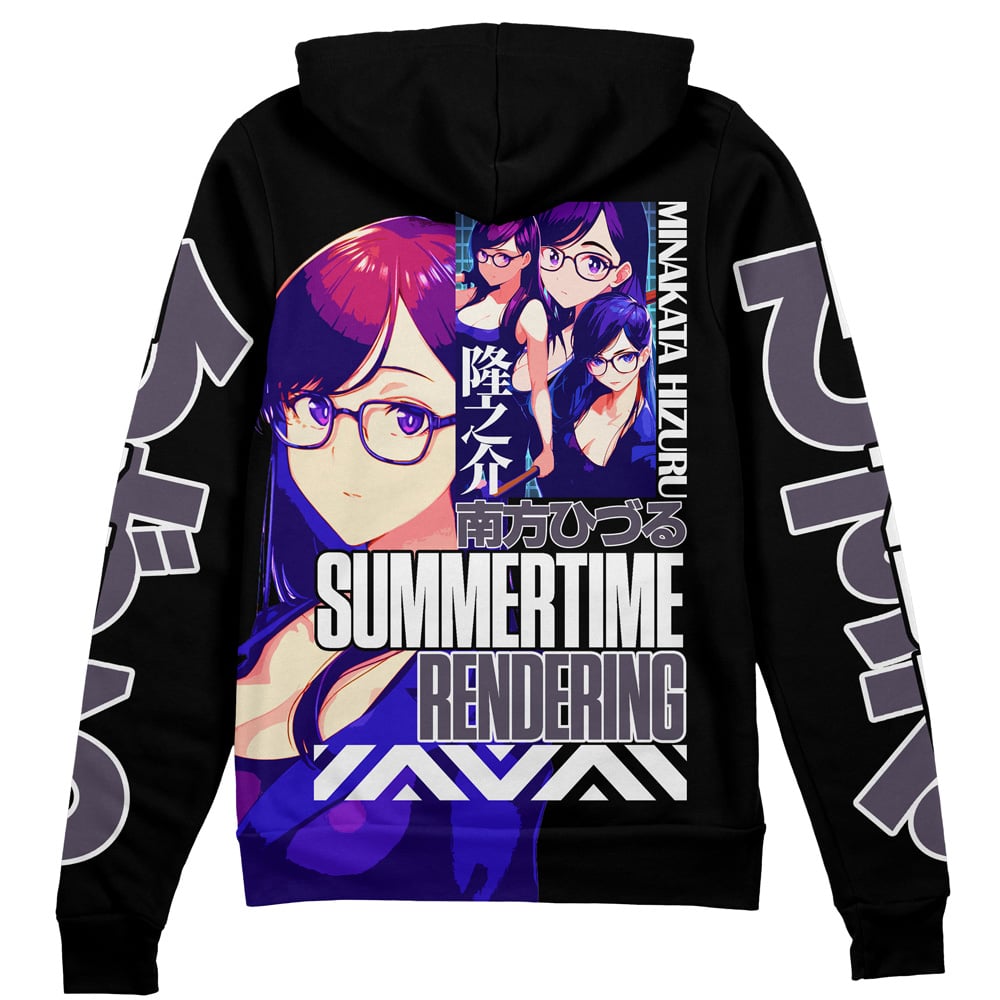 Minakata Hizuru Summer Time Rendering" Streetwear Zip Hoodie Jacket