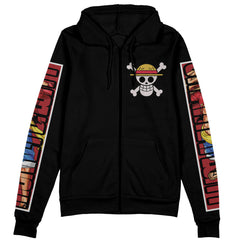 Monkey D. Luffy One Piece Streetwear Zip Hoodie Jacket