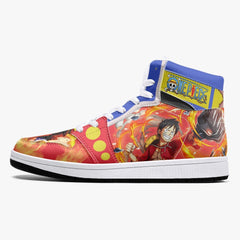 Monkey D. Luffy Red Hawk One Piece Mid 1 Basketball Shoes