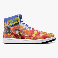 Monkey D. Luffy Red Hawk One Piece Mid 1 Basketball Shoes