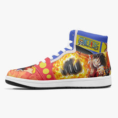 Monkey D. Luffy Red Hawk One Piece Mid 1 Basketball Shoes