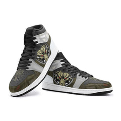 Cloud Wolf Head Final Fantasy Mid 1 Basketball Shoes