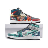 Deku and Bakugo My Hero Academia V2 Mid 1" Basketball Shoes