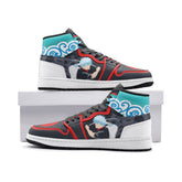 Gintoki Kimono Pattern Gintama Mid 1" Basketball Shoes