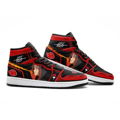 Itachi Clan Fireball Red Cloud Ninja Mid 1" Basketball Shoes