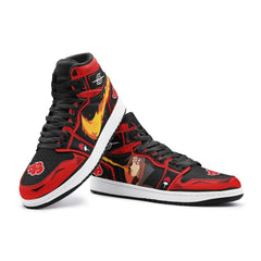 Itachi Clan Fireball Red Cloud Ninja Mid 1 Basketball Shoes