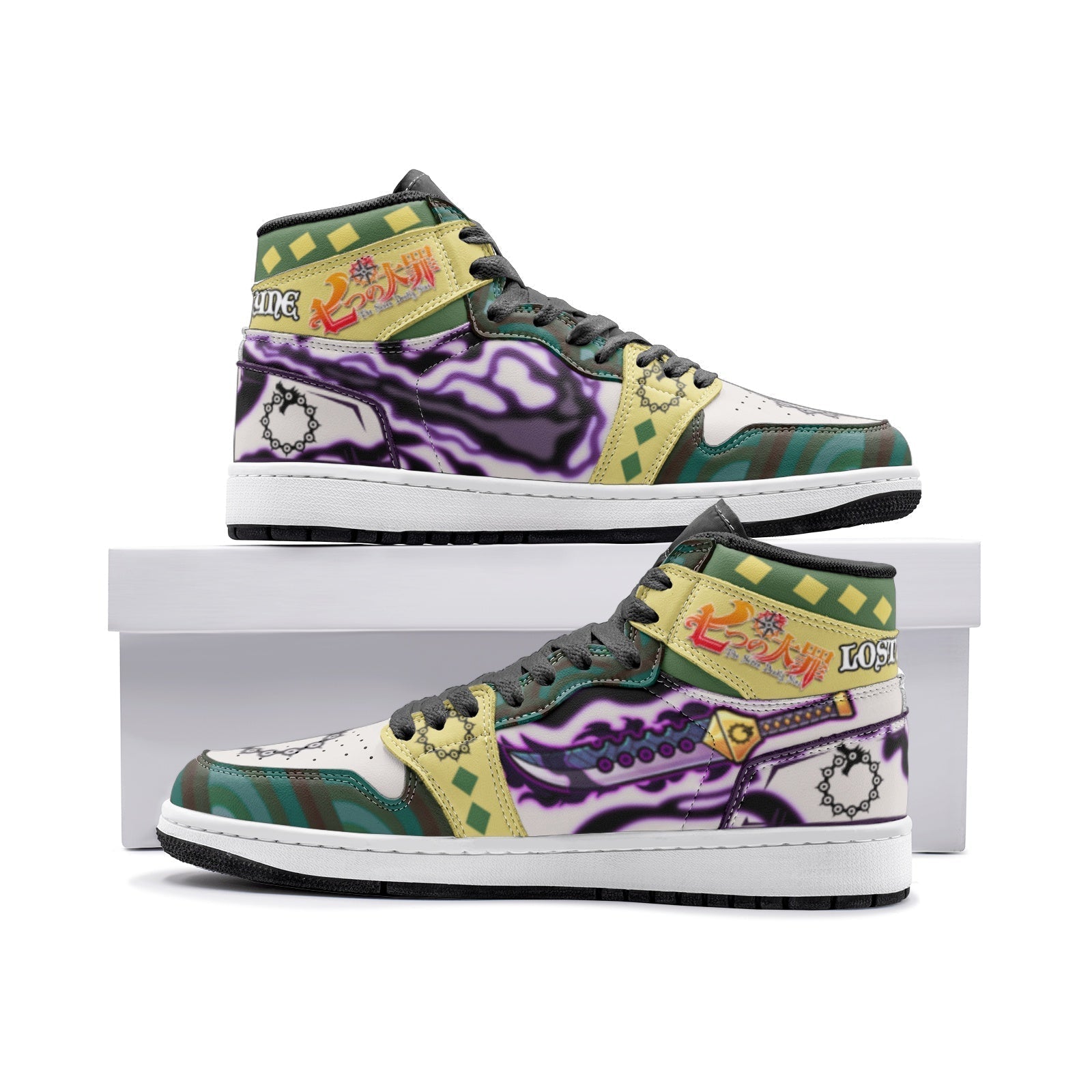 Meliodas Lostvayne Seven Deadly Sins V2 Mid 1" Basketball Shoes