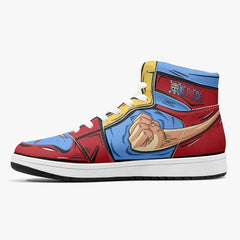 Monkey D. Luffy Fist One Piece Mid 1 Basketball Shoes