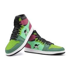 Roronoa Zoro One Piece Mid 1 Basketball Shoes