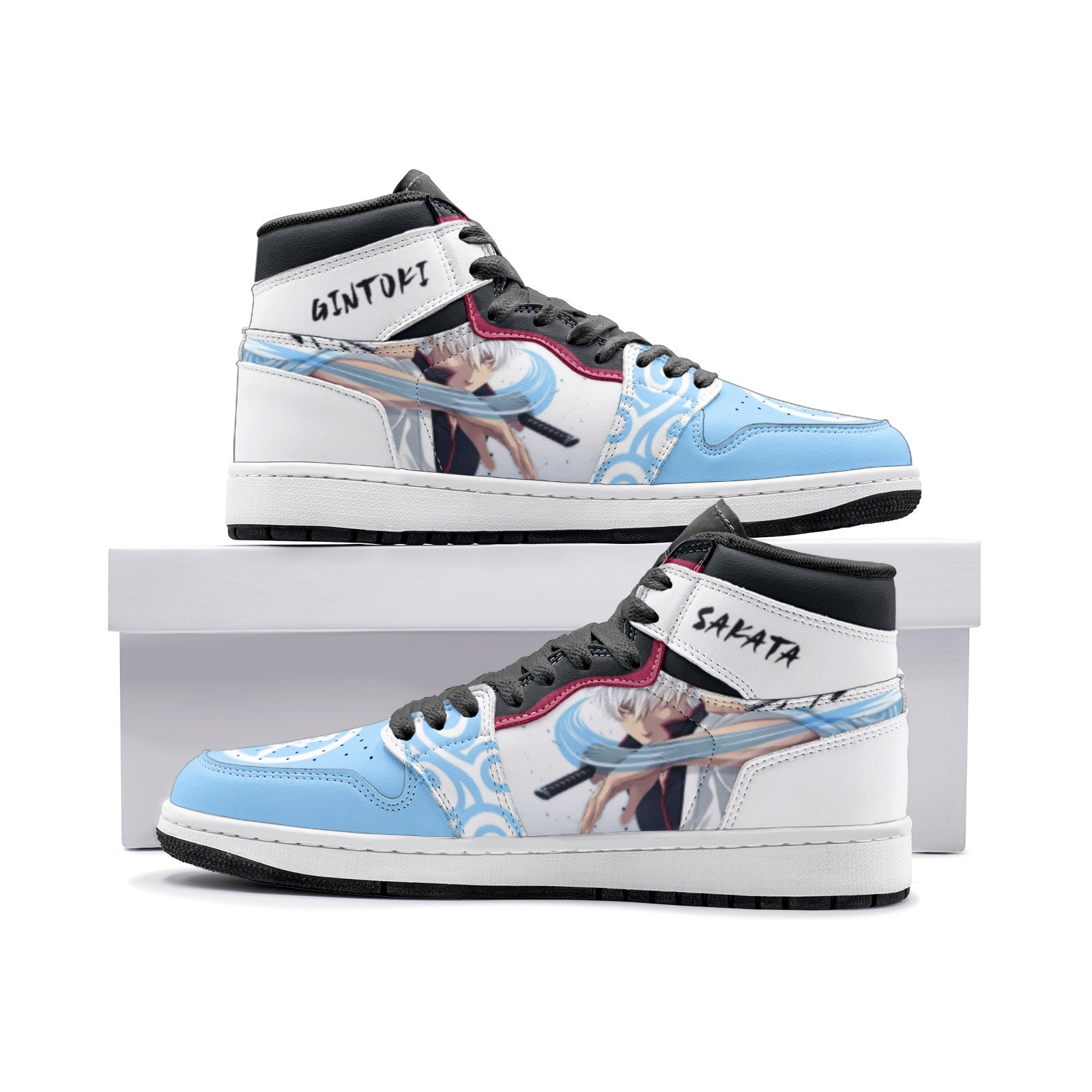 Sakata Gintoki Gintama Mid 1" Basketball Shoes