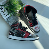 Spider-Verse J1 V2 Shoes Custom Miles Morales Mid 1 Basketball Shoes - Nysekai