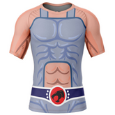 Lion-O Thundercats Short Sleeve Rash Guard Compression Shirt