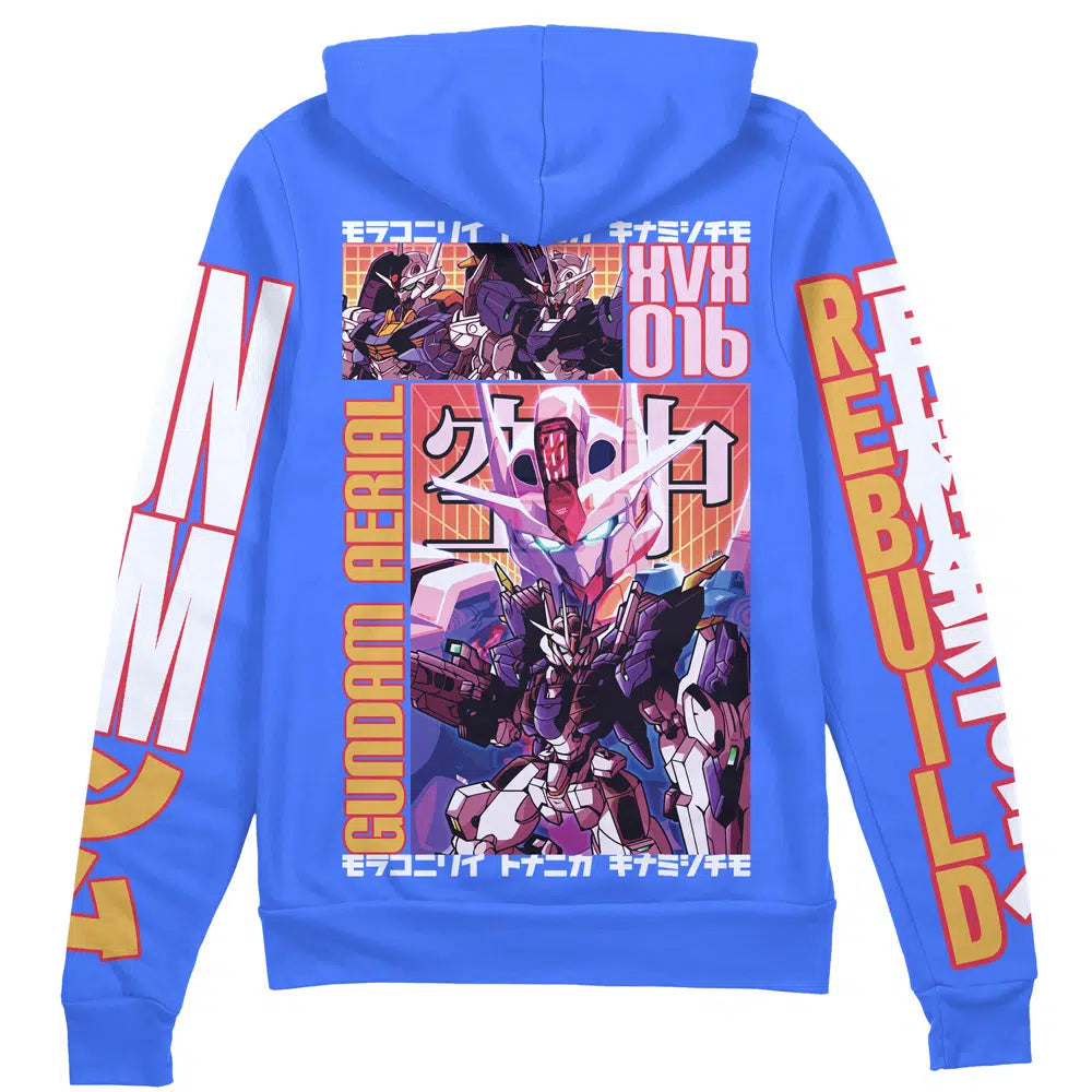 Aerial Gundam Witch from Mercury" Streetwear Zip Hoodie Jacket