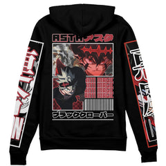 Asta Black Clover Streetwear Zip Hoodie Jacket