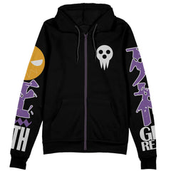 Death the Kid Soul Eater Streetwear Zip Hoodie Jacket