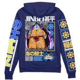 Jinbe One Piece" Streetwear Zip Hoodie Jacket