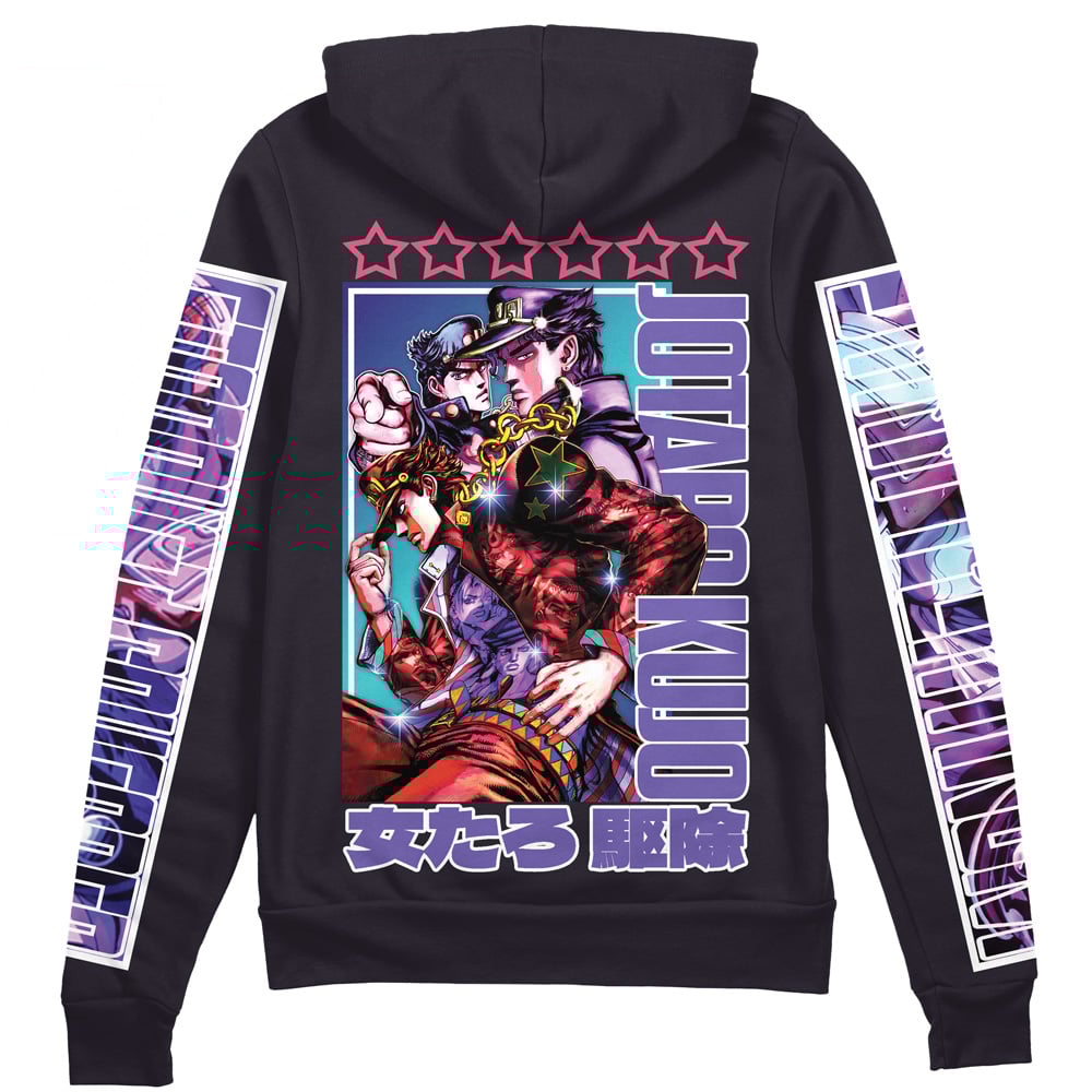 Jotaro Kujo Jojo's Bizarre Adventure" Streetwear Zip Hoodie Jacket