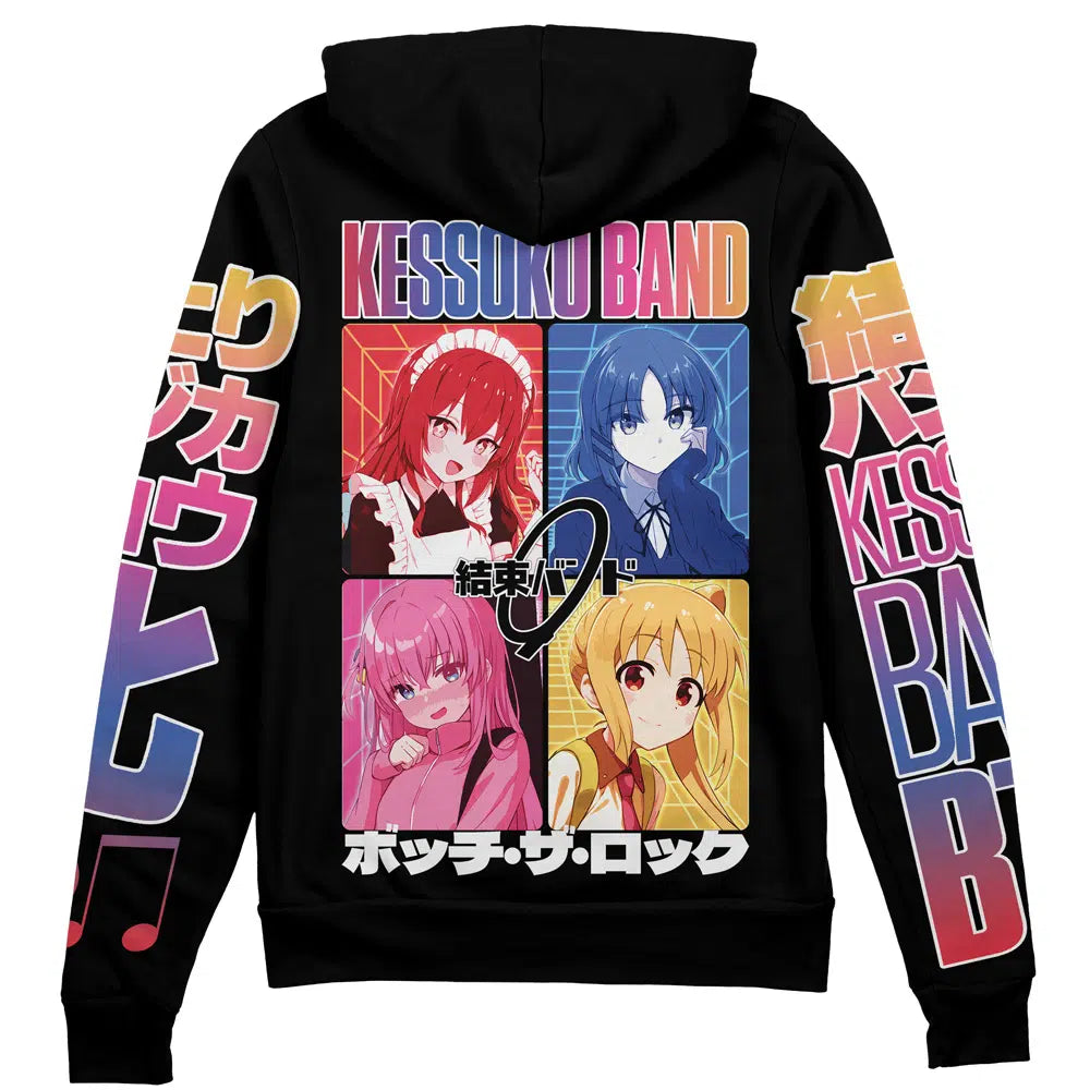 Kessoku Band Bocchi the Rock" Streetwear Zip Hoodie Jacket