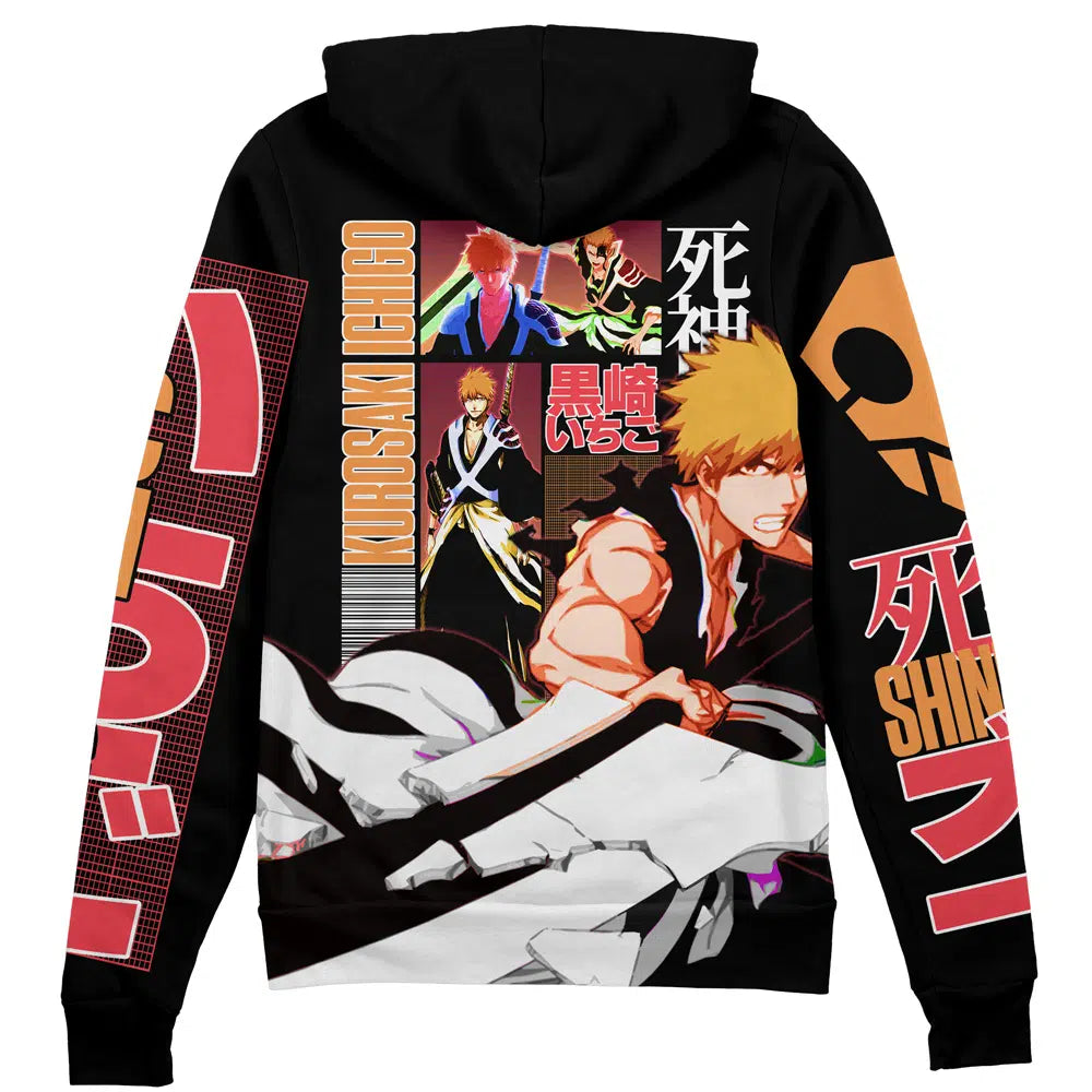 Kurosaki Ichigo TYBWA V3 Bleach" Streetwear Zip Hoodie Jacket