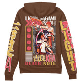 Light Yagami Death Note" Streetwear Zip Hoodie Jacket