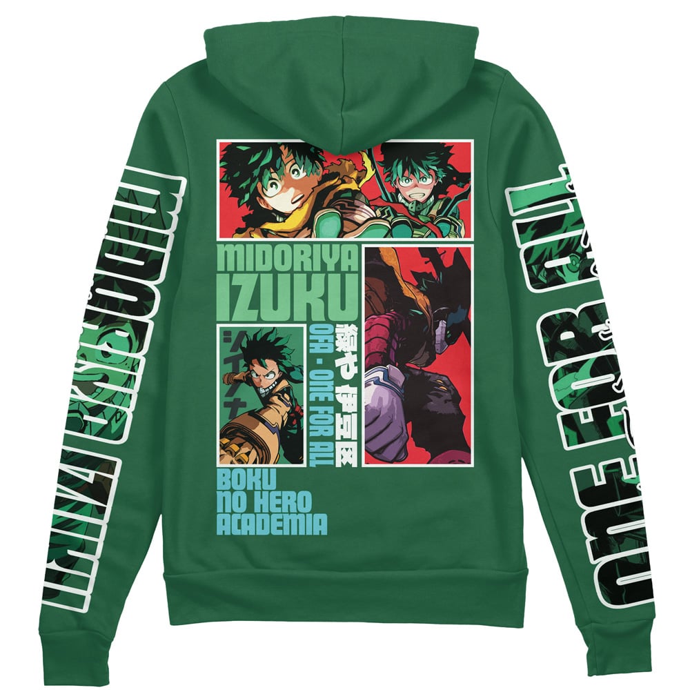 Midoriya Izuku My Hero Academia" Streetwear Zip Hoodie Jacket