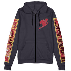 Natsu Dragneel Fairy Tail Streetwear Zip Hoodie Jacket