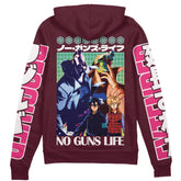 No Guns Life" Streetwear Zip Hoodie Jacket