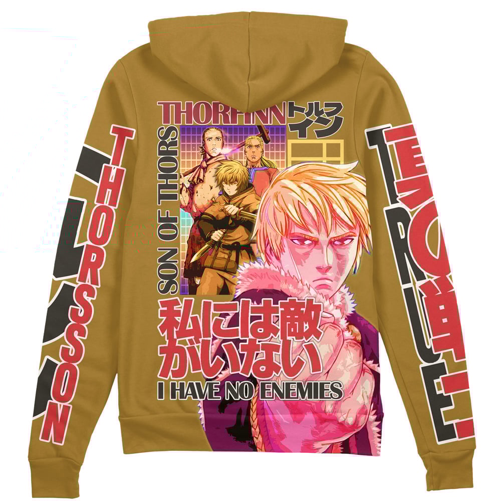 Thorfinn Vinlad Saga" Streetwear Zip Hoodie Jacket