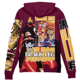 Vinsmoke Sanji V2 One Piece" Streetwear Zip Hoodie Jacket