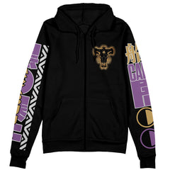 Yami Sukehiro V2 Black Clover Streetwear Zip Hoodie Jacket