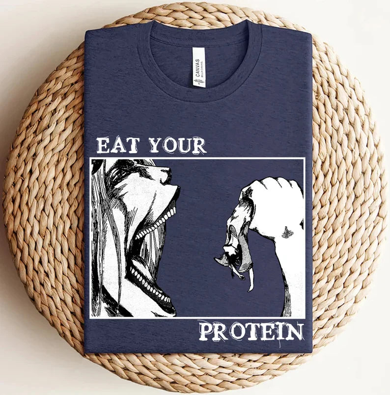 Attack On Titan - Eat Your Protein T-Shirt - Nysekai