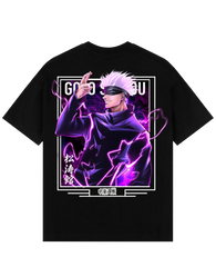 Satoru Gojo X Purple Lightning - Jujutsu Kaisen Oversize T-Shirt