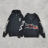 Anime Berserk Retro Washed 2-Sided Vintage Oversized Hoodie - Nysekai