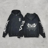 Anime Berserk Retro Washed 2-Sided Vintage Oversized Hoodie - Nysekai
