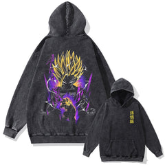 Nysekai "Gohan" 2-Sided Vintage Oversized Hoodie