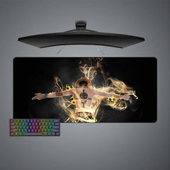 One Piece Ace Flames Size Gaming Mouse Pad,