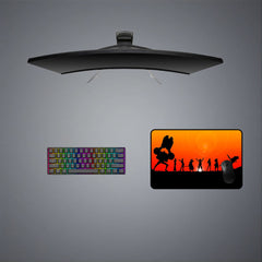 One Piece Silhouette Design M-XXL Size Gaming Mouse Pad, Computer Desk Mat