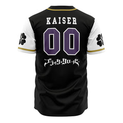 Purple Orcas Black Clover Baseball Jersey